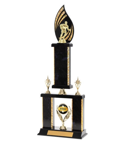 Tiered Gold Edge Trophy