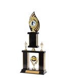 Tiered Gold Edge Trophy