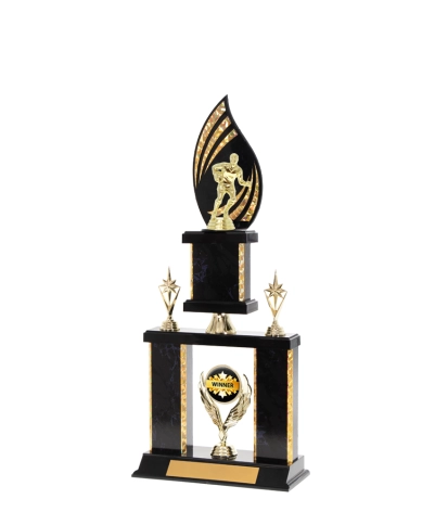 Tiered Gold Edge Trophy