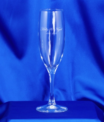 Glass Diamante Flute