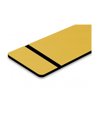 TroLase Digital Print Matte Satin Brass/Black 1.6mm