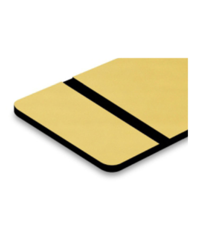 TroLase Metallic Euro Gold/Black 1.6mm