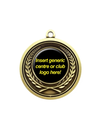 Insert Wreath - Gold Relief Medal
