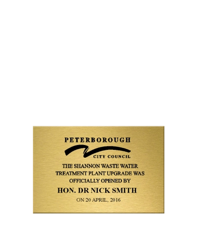 Solid Brass Plaque
