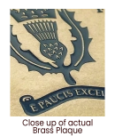 Solid Brass Plaque