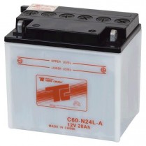 C60N24L-A   Batterie de sports motoris&eacute;s (humide) 12V 28Ah 300CCA