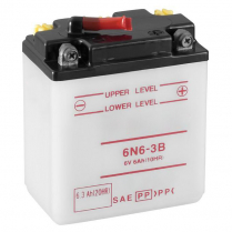 6N6-3B    Motorsports Battery (Flooded) 6V 6Ah