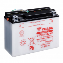 SY50-N18L-AT  Motorsports Battery (Flooded) 12V 20Ah 260CCA with Sensor