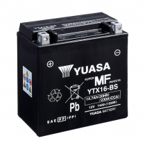 YTX16-BS   Motorsports Battery AGM 12V 14Ah 230CCA (Acid Bottle Supplied)