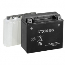 CTX20-BS   Batterie de sports motoris&eacute;s AGM 12V 18Ah (bouteille d'acide incluse)
