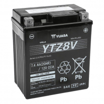 YTZ8V&nbsp; Motorsports Battery AGM 12V 7.4Ah (Pre-Activated)