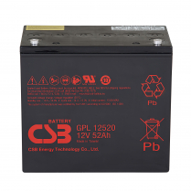 GPL12520   Batterie AGM Gr 22NF 12V 52Ah