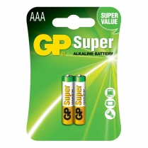 GP24A-2U2 &nbsp; Alkaline battery AAA 1.5V GP Super (card of  2)