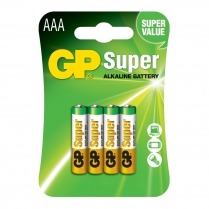 GP24A-2U4 &nbsp; Alkaline battery AAA 1.5V GP Super (card of  4)