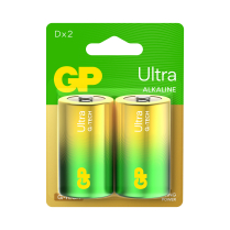 GP13AUETA21-2GSBC2   D Alkaline Battery GP Ultra (Pkg of 2)