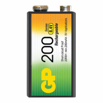 GP20R8HC1   RECH BATT NI-MH 9V 8.4V 200MAH GP PK/1