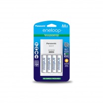 KKJ17MCA4BA   4 Position Charger Ni-MH AA/AAA Panasonic Eneloop - Includes 4 x AA Pre-Charged Batteries