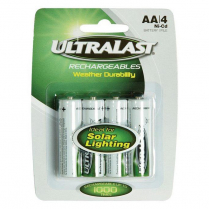 ULN4AASL   Pile AA Ni-CD 600mAh rechargeable (Carte de 4)