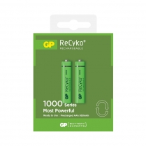 GP100AAAHCE-2GBLA2 Rechargeable battery Ni-MH AAA 950mAh GP (card of  2)