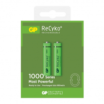 GP100AAAHCE-2EB2   AAA Ni-MH 950mAh Rechargeable Battery GP ReCyko (Pkg of 2)
