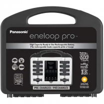 KKJ17KHC82A   Panasonic Eneloop Pro Power Pack - Charger + 8x AA + 2x AAA
