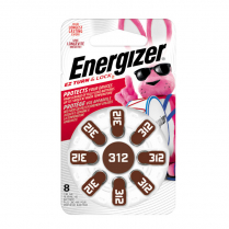 AZ312DP8   312 Hearing Aid Zinc-Air Battery Energizer (Pkg of 8) (Not Taxable)
