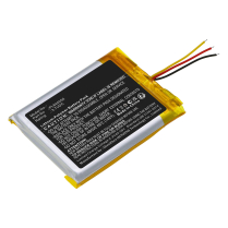 HS-THPX702   Pile de remplacement pour &eacute;couteur sans-fil HyperX PL644050; Cloud Alpha