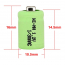 HR-150AAAC   1/3AAA Ni-MH Cell 150mAh with Positive Cap