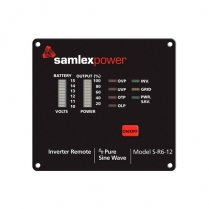 S-R6-12   (Discontinu&eacute;) T&eacute;l&eacute;commande avanc&eacute;e pour onduleurs Samlex SA/SK 12V avec indicateurs &agrave; DEL