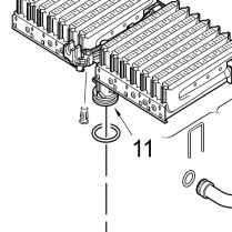 8 705 209 062 0   Connecteur entre valve &agrave; gaz et br&ucirc;leur pour Bosch 330PN
