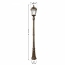 GS-98B-S-WB ROYAL BULB SOLAR LAMP POST LED LIGHT BRONZE I HEAD