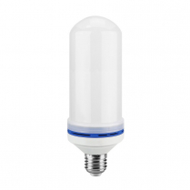 EWL-FL190-12V   Frosted Flame Effect LED Bulb 12V 4W 190mm E26 1500K (Orange)