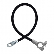 QC7024-2001  Top Post Battery Cable 4 AWG 24" Black (1)