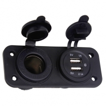 EWA-CON24N   Panneau 12V avec prise 12V et deux ports USB