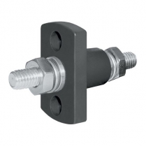 BS2203   Terminal Feed Through Connector - 3/8"-16 Studs (Black)