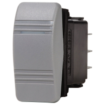BS8221   Contura Switch DPDT Gray (ON)-OFF-ON