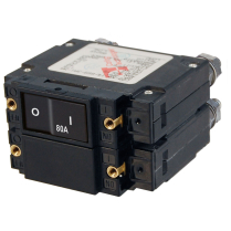 BS7563   Disjoncteur &agrave; bascule plat s&eacute;rie C - bipolaire 80A AC