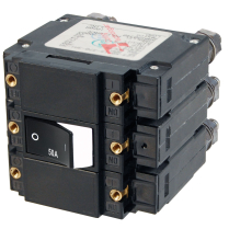 BS7585   Disjoncteur &agrave; bascule sur&eacute;lev&eacute; s&eacute;rie C - tripolaire 50A AC