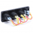 BS4365   Water-Resistant Accessory Panel - 15A Breaker, 12V Socket, 2x 2.1A Dual USB Chargers