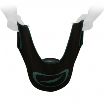 STORM DELUXE SEE-SAW TOWEL BLACK/TEAL