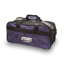 SAC TOTE &Agrave; 2 BOULES STORM - ABSTRACT PURPLE