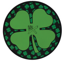 KR ROUND SHAMMY LEATHER PAD SHAMROCK