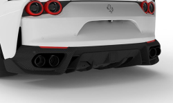 1016 Industries Ferrari 812 GTS Rear Diffuser w/ Integrated Rear Trim GTS Specific