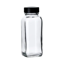 Bottle, French Square w/caps