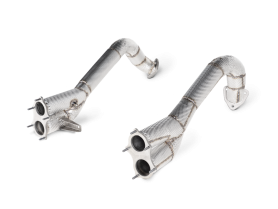 Akrapovic Link Pipe Set (Titanium) for 2020 Porsche 718 Cayman GT4