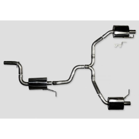 AWE VW CC Touring Edition Exhaust Dual Outlet - Chrome Silver Tips