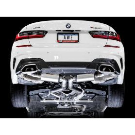 AWE 2019+ BMW M340i (G20) Resonated Touring Edition Exhaust (Use OE Tips)