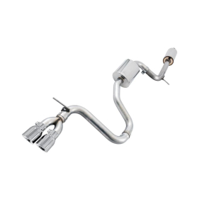 AWE VW MK7 Golf 1.8T Touring Edition Exhaust - Chrome Silver Tips (90mm)