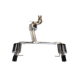 AWE Audi C7 A6 3.0T Touring Edition Exhaust - Dual Outlet Diamond Black Tips