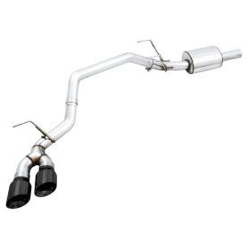 AWE 09-18 RAM 1500 5.7L (w/o Cutout) 0FG Single Side Exit Cat-Back Exhaust - Diamond Blk Tips